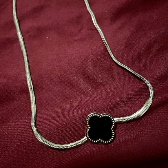 925 Alhambra silver necklace set - Picture 4 of 11